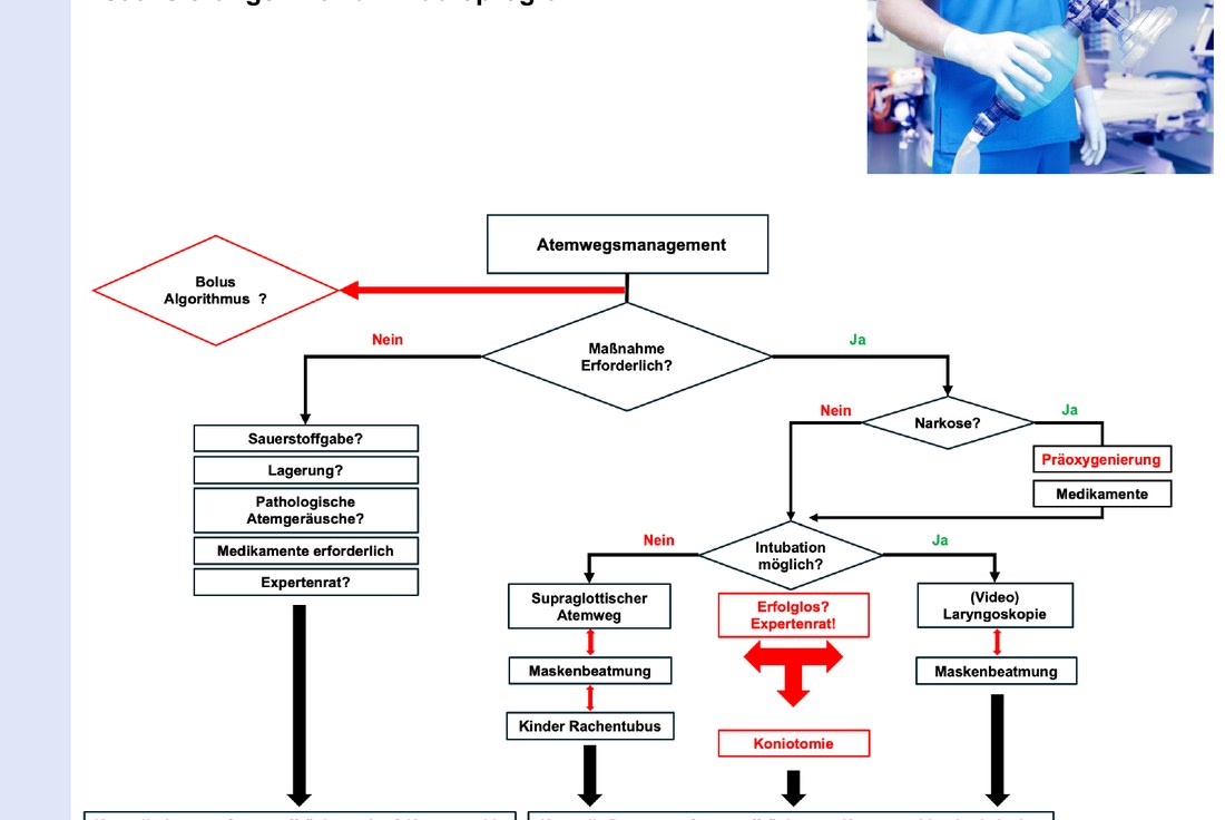 Auszug der Visualisierungshilfe Airway-Management